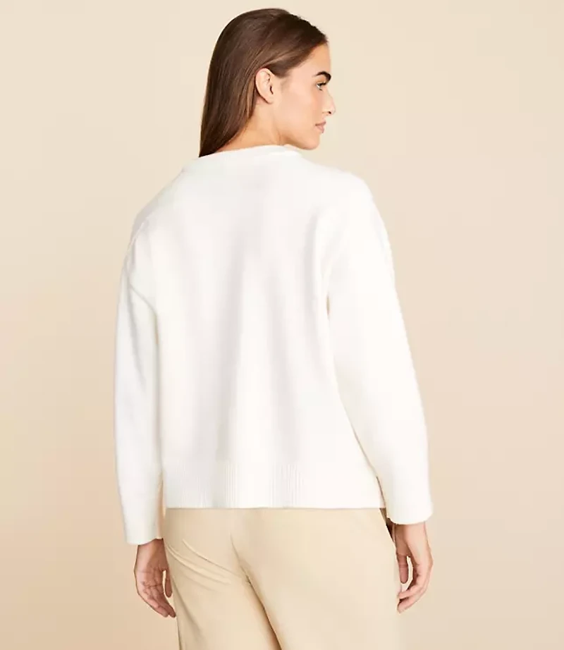 Petite Lou & Grey Oversized Stitched Sweater