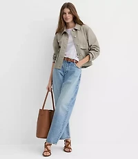 Petite Twill Utility Jacket