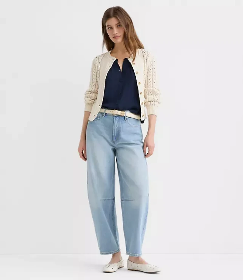 Petite Shirred Button Shell