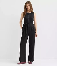 Petite Seamed Zip Jumpsuit