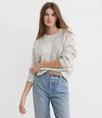 Spacedye Ribbed Relaxed Sweater