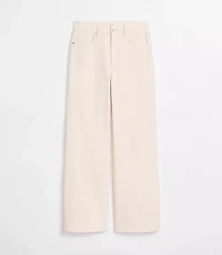 Rivete Tall High Rise Wide Leg Jeans Ivory