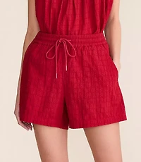 Lou & Grey Grid Linen Cotton Shorts