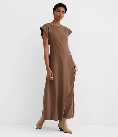 Petite Seamed Sheath Maxi Dress