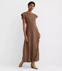 Petite Seamed Sheath Maxi Dress