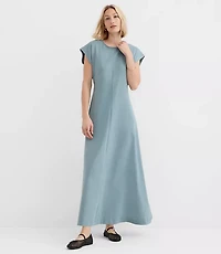 Petite Seamed Sheath Maxi Dress