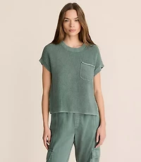 Lou & Grey Ribbed Pocket Wedge Sweater