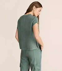 Lou & Grey Ribbed Pocket Wedge Sweater