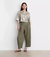 LOFT Versa Metallic Cropped Relaxed Tee