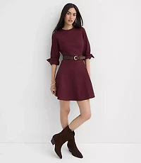 Tall Seamed Barrel Sleeve Mini Dress