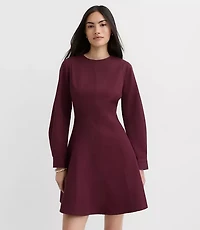 Tall Seamed Barrel Sleeve Mini Dress