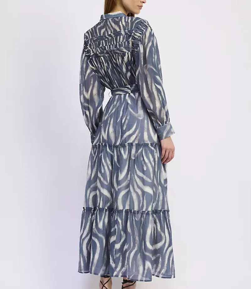 En Saison Rosalie Mixed Media Midi Dress