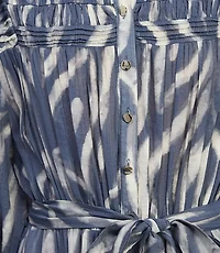 En Saison Rosalie Mixed Media Midi Dress