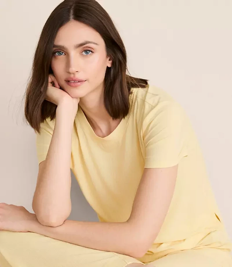 Lou & Grey Ribbed Pajama Tee