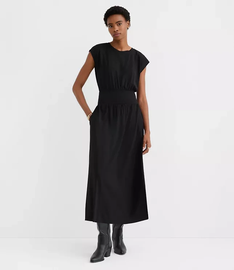 Tall Cap Sleeve Maxi Pocket Dress