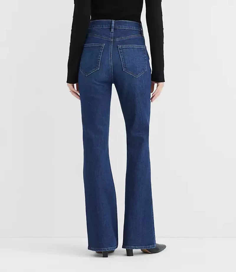 Rivete Tall High Rise Slim Flare Jeans Muse Wash