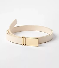 LOFT Versa Plaque Buckle Leather Belt