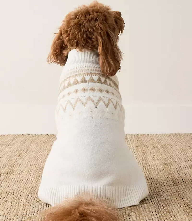 Haven Well Within Organic Cotton Blend Fairisle Dog Sweater