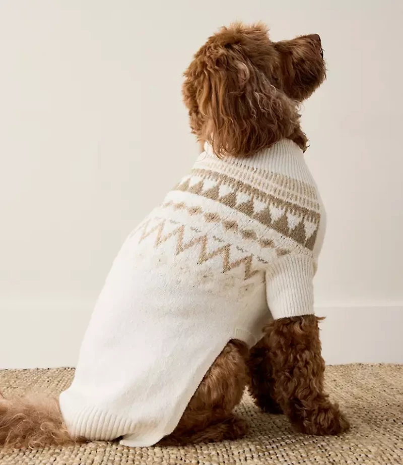 Haven Well Within Organic Cotton Blend Fairisle Dog Sweater