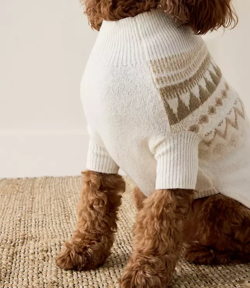 Haven Well Within Organic Cotton Blend Fairisle Dog Sweater