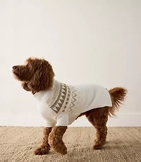 Haven Well Within Organic Cotton Blend Fairisle Dog Sweater