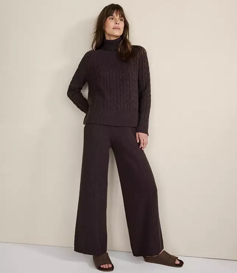 Haven Well Within Organic Cotton Blend Gradient Cable Sweater