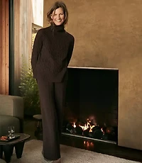 Haven Well Within Organic Cotton Blend Gradient Cable Sweater
