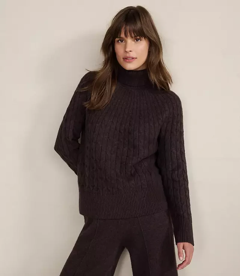 Haven Well Within Organic Cotton Blend Gradient Cable Sweater