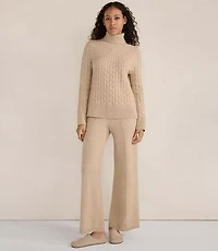 Haven Well Within Organic Cotton Blend Gradient Cable Sweater