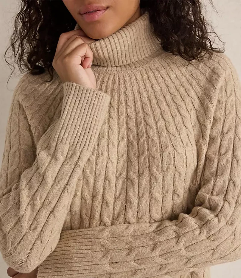 Haven Well Within Organic Cotton Blend Gradient Cable Sweater