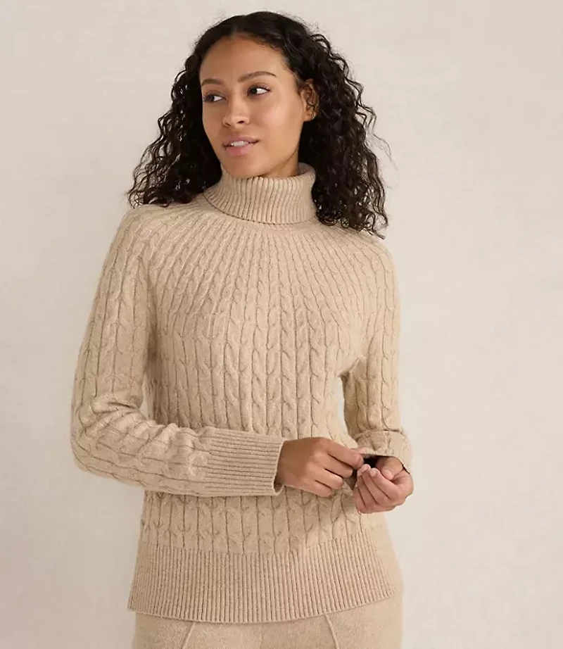 Haven Well Within Organic Cotton Blend Gradient Cable Sweater