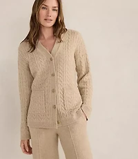 Haven Well Within Organic Cotton Blend Gradient Cable Cardigan