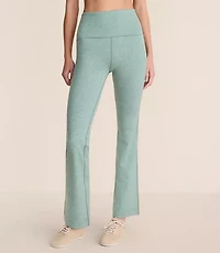 Petite Lou & Grey Heathered Brushedsoft Foldover Flare Pants