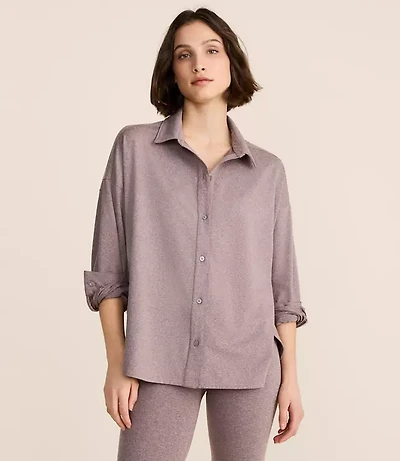Petite Lou & Grey Heathered Brushedsoft Shirt