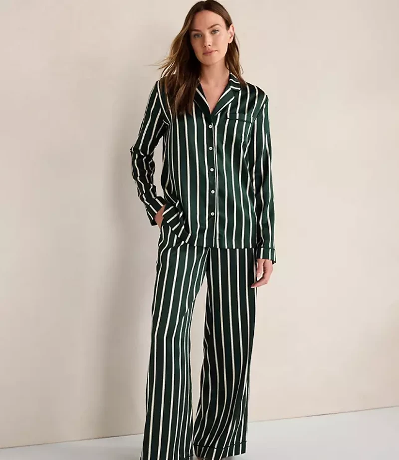 Haven Well Within Washable Silk Pinstripe Pajama Pants
