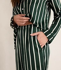Haven Well Within Washable Silk Pinstripe Pajama Pants