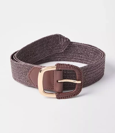 Raffia Stretch Belt