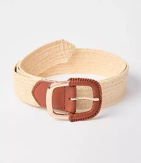 Raffia Stretch Belt
