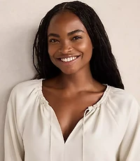 Haven Well Within Washed Split Neck Top