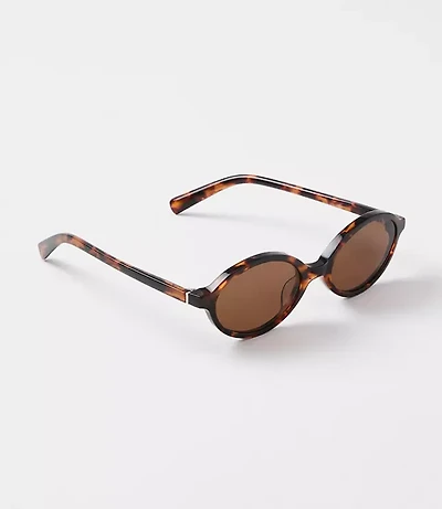 LOFT Versa Small Round Sunglasses