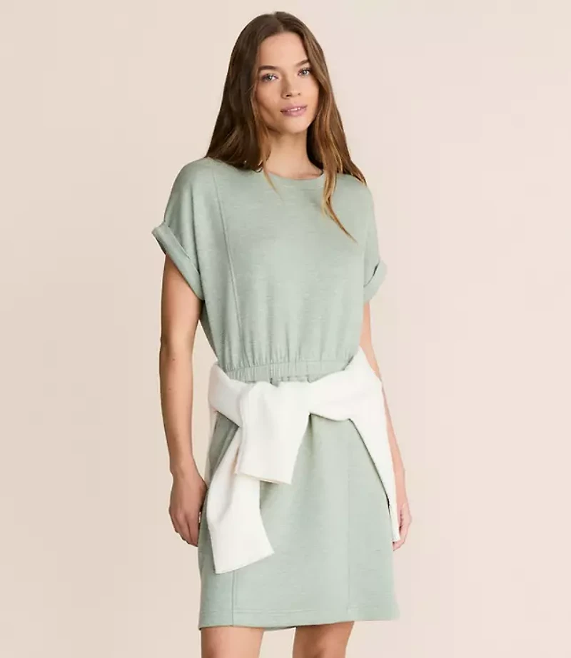 Petite Lou & Grey Heathered Scubasoft Mini Pocket Dress