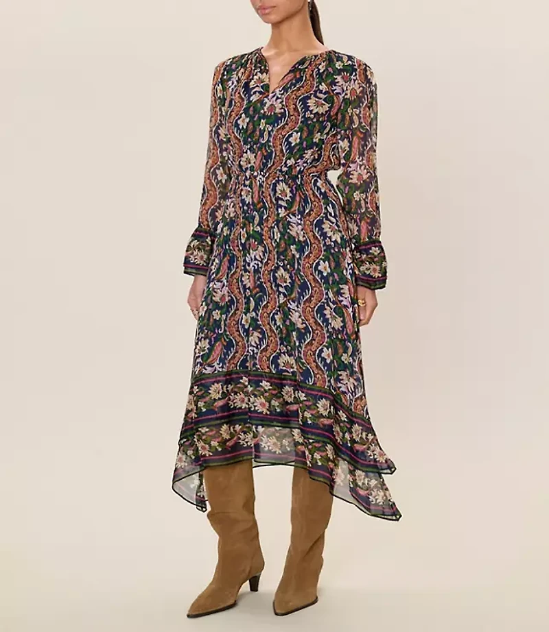 Rebecca Taylor Isha Long Sleeve Dress