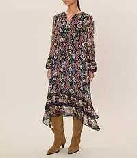 Rebecca Taylor Isha Long Sleeve Dress