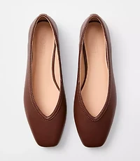 High Vamp Ballet Flats