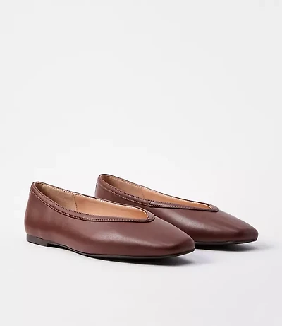 High Vamp Ballet Flats