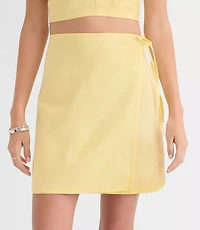 LOFT Beach Linen Cotton Ruffle Top