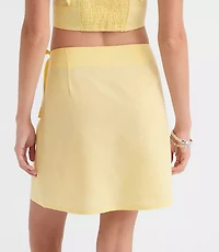 LOFT Beach Linen Cotton Ruffle Top