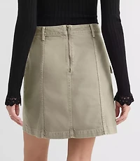 Petite Utility Pocket Mini Skirt