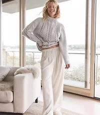 Haven Well Within Washed Pleated Straight Leg Pants