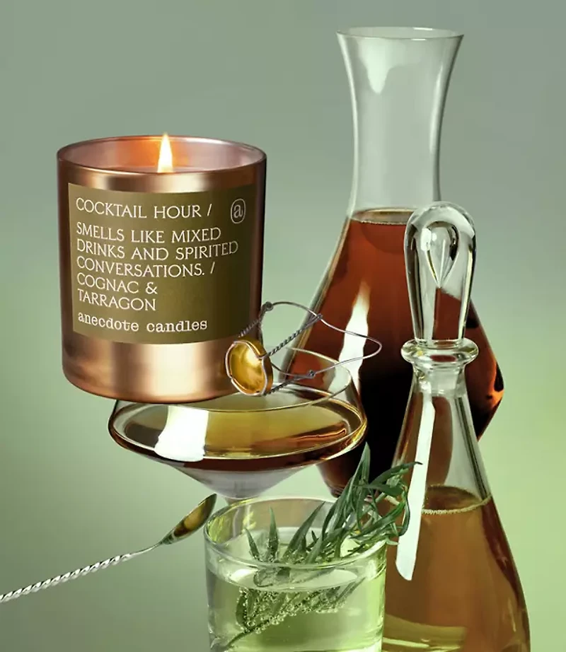 Anecdote Candles Cocktail Hour Gold Tumbler Candle